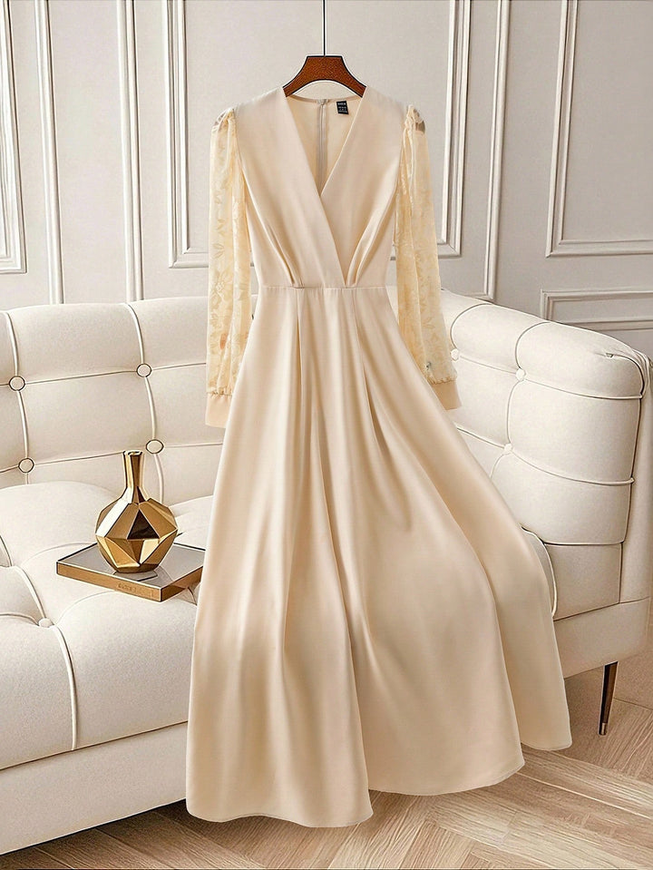 Rochie maxi SHEIN, bej