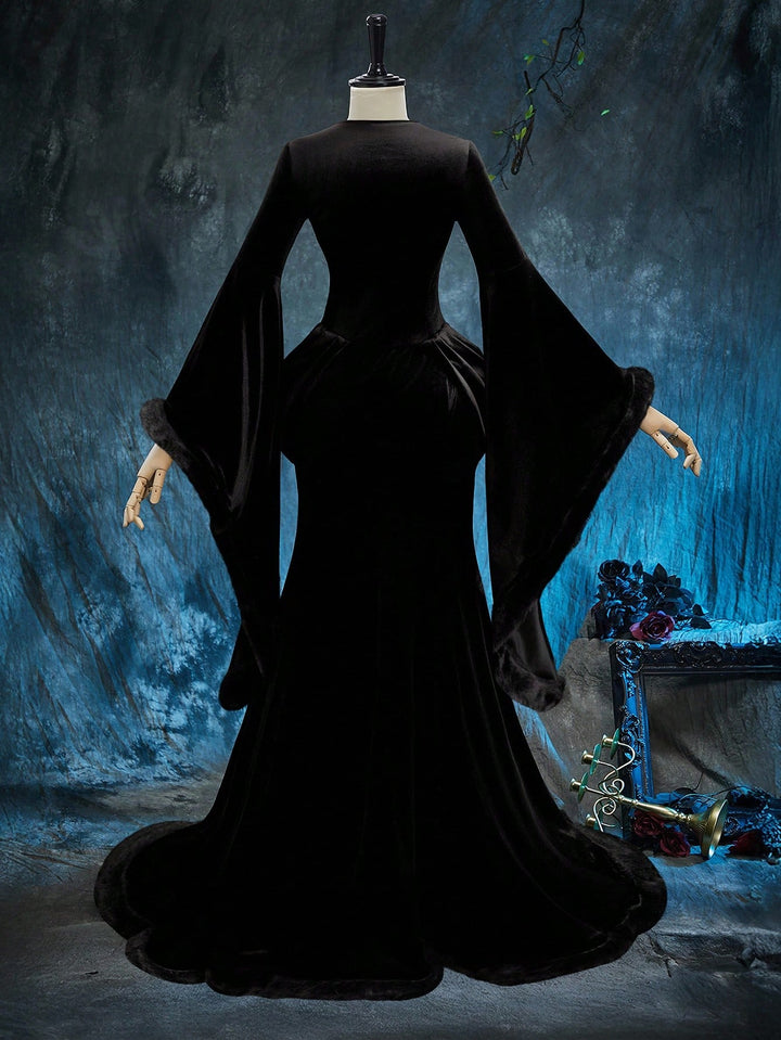 SHEIN maxi ruha, fekete