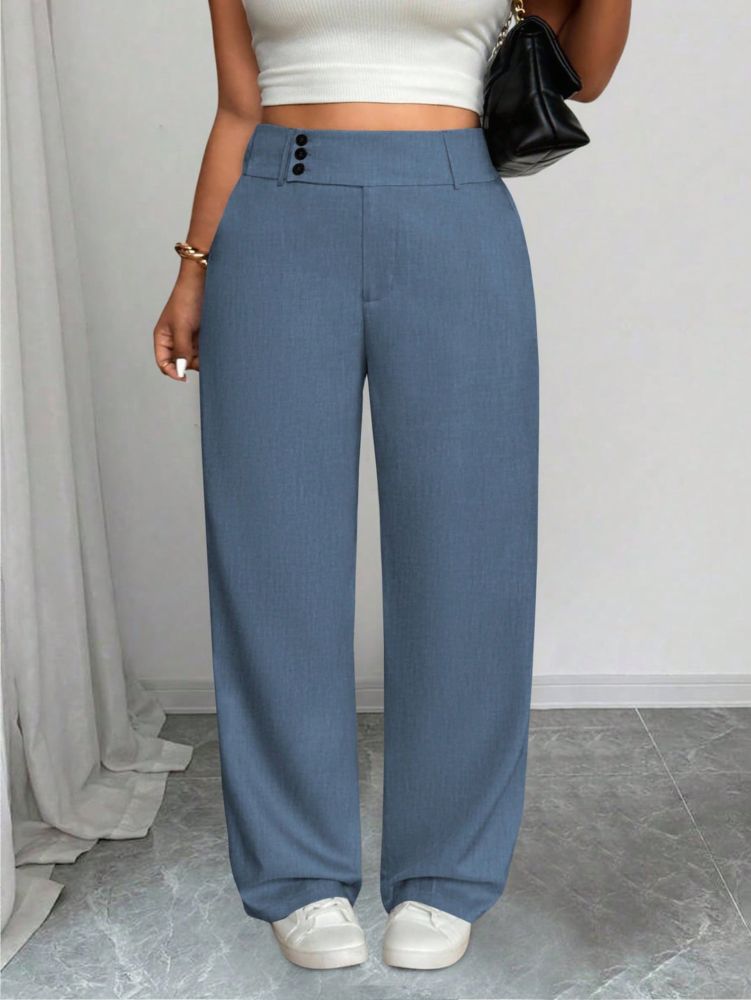 Pantaloni SHEIN, albastru