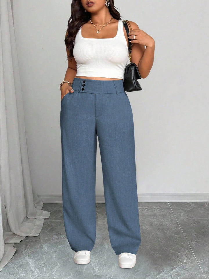 Pantaloni SHEIN, albastru