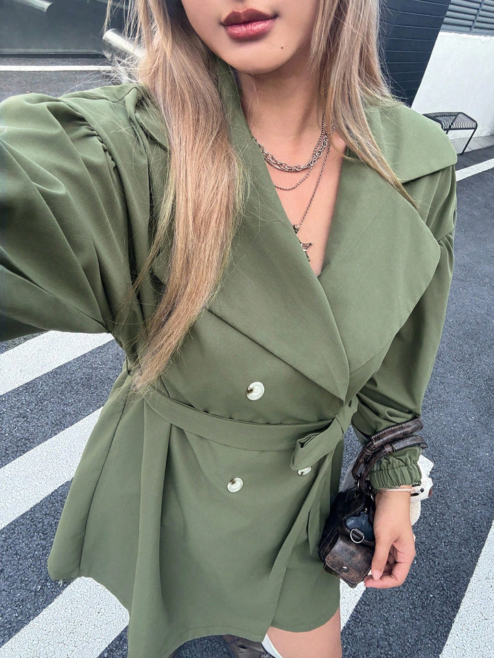 Trench SHEIN, kaki