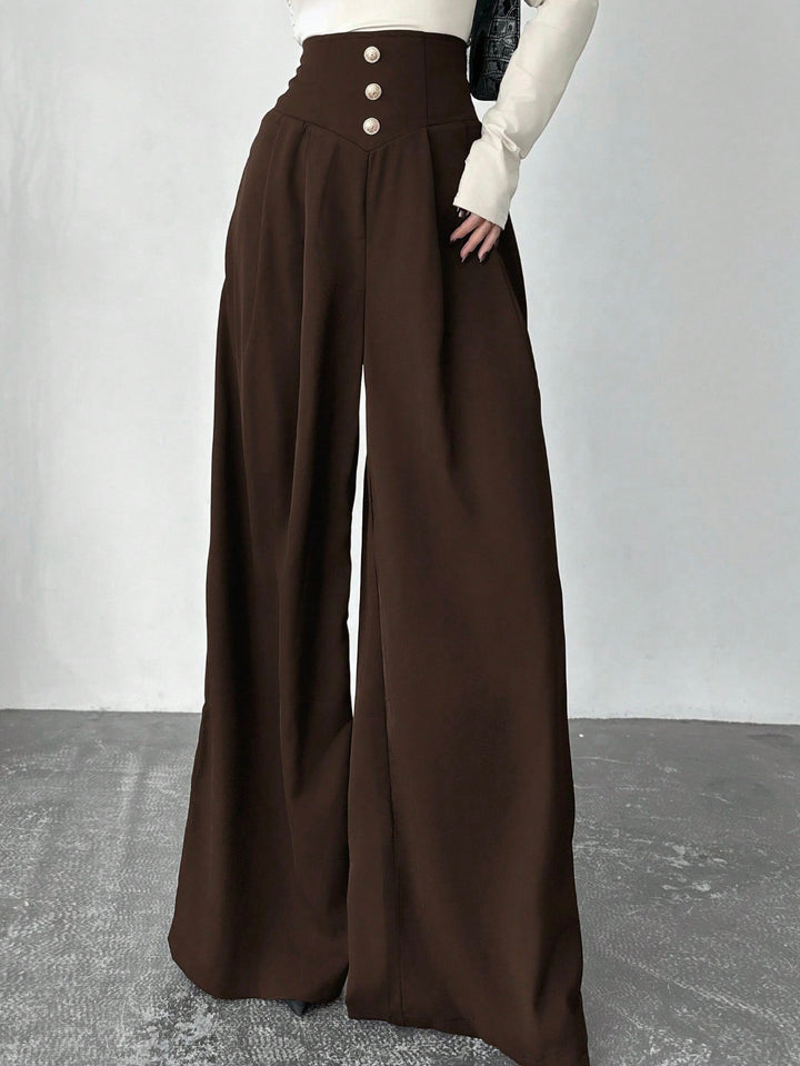 Pantaloni SHEIN, maro