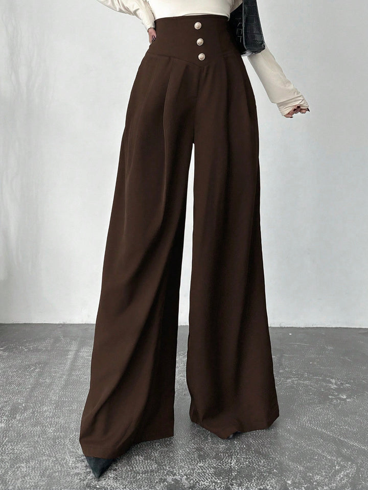 Pantaloni SHEIN, maro
