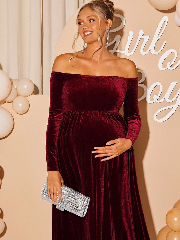 Rochie maxi SHEIN, vișiniu
