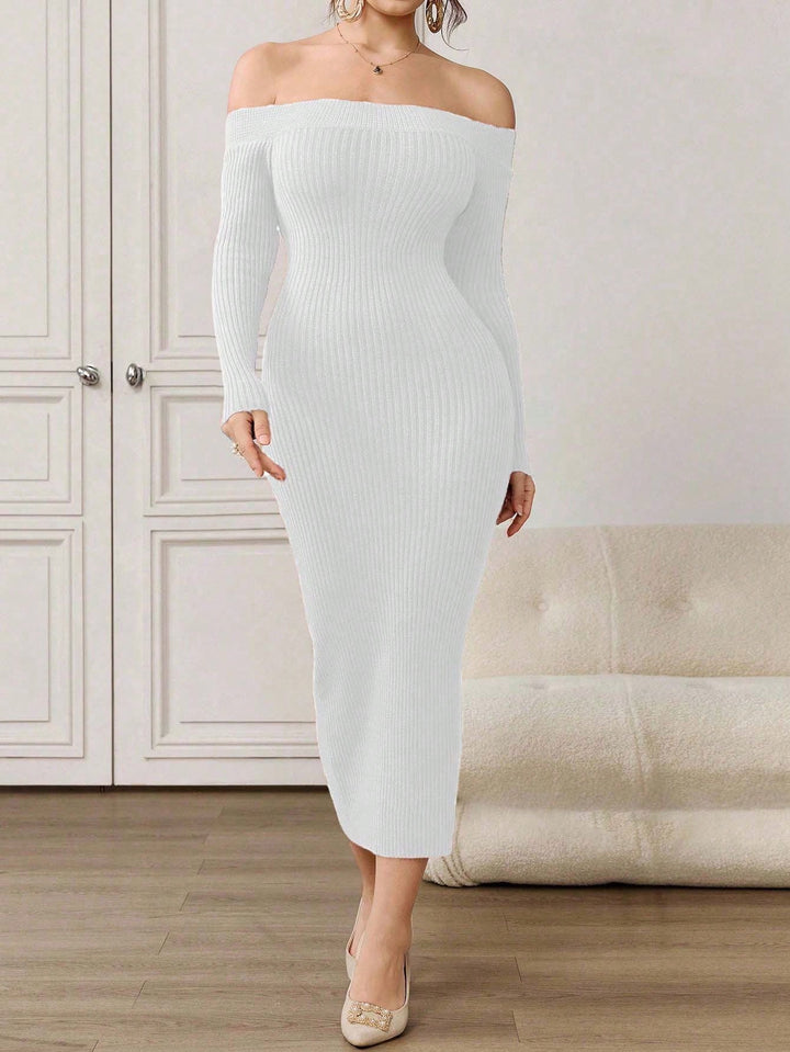 Rochie maxi SHEIN, alb