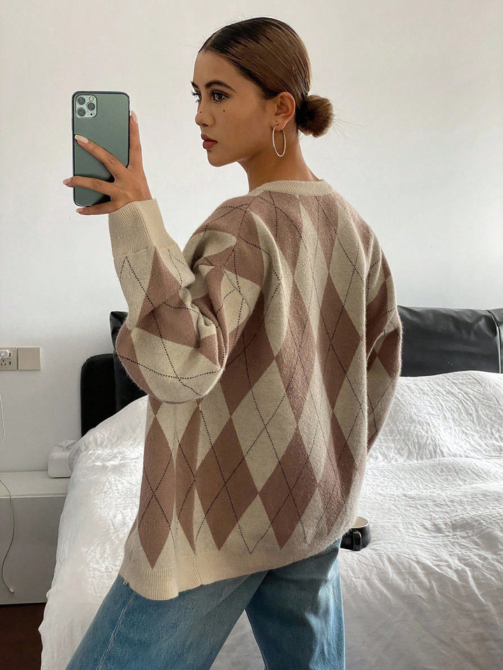 Cardigan SHEIN, maro