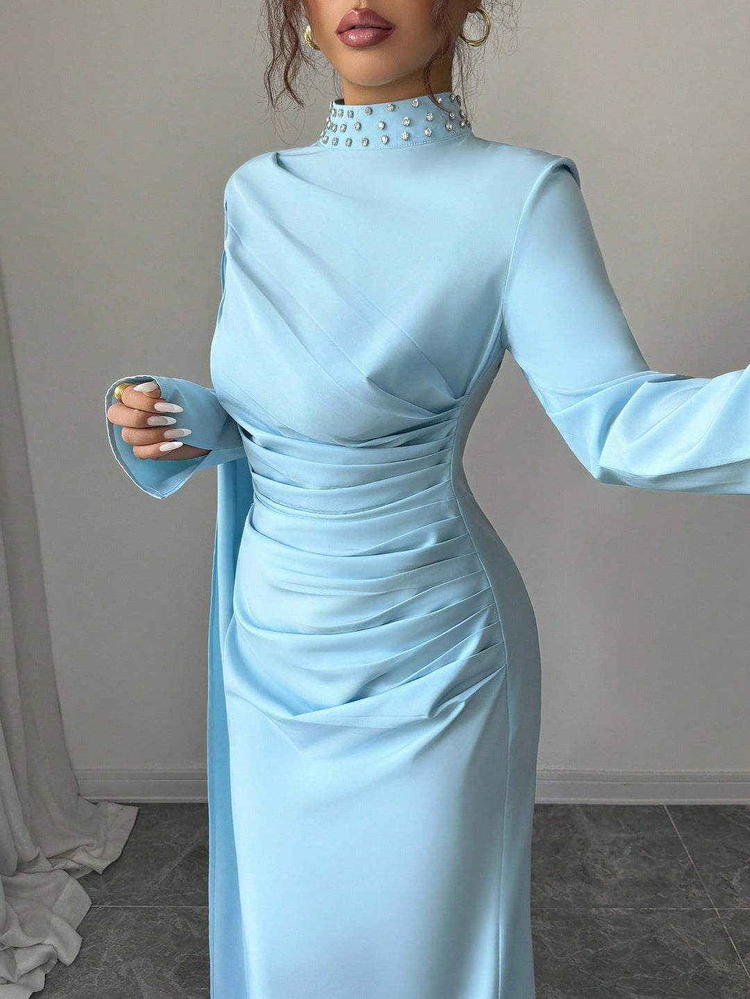 Rochie maxi SHEIN, albastru