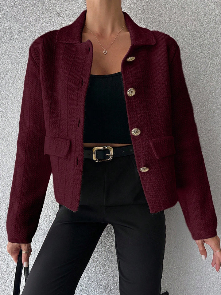 Cardigan SHEIN, vișiniu