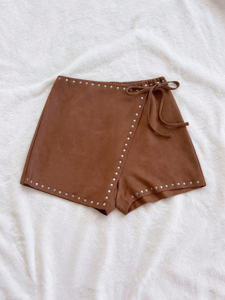 Pantaloni scurți SHEIN, maro