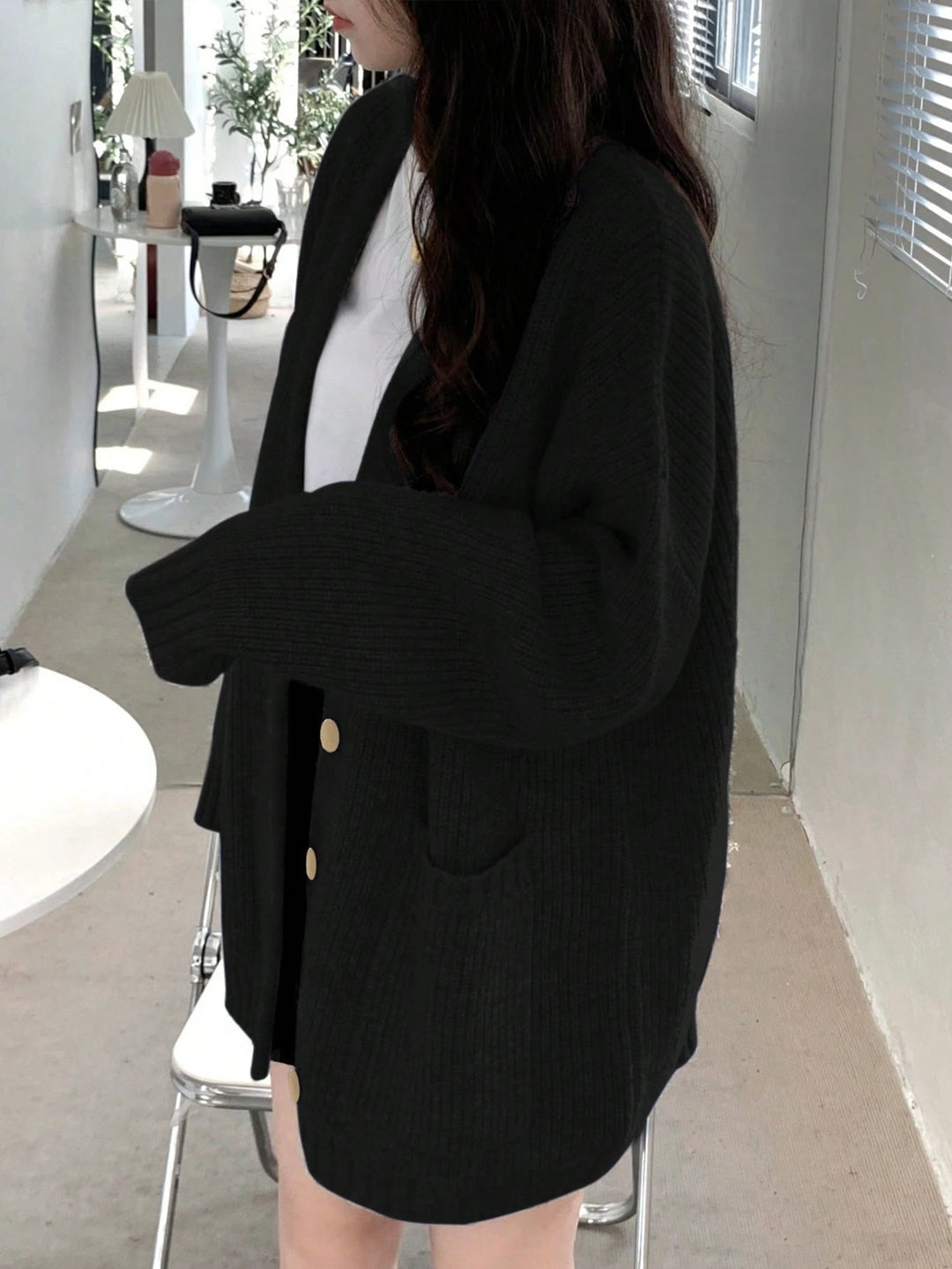 Cardigan SHEIN, negru