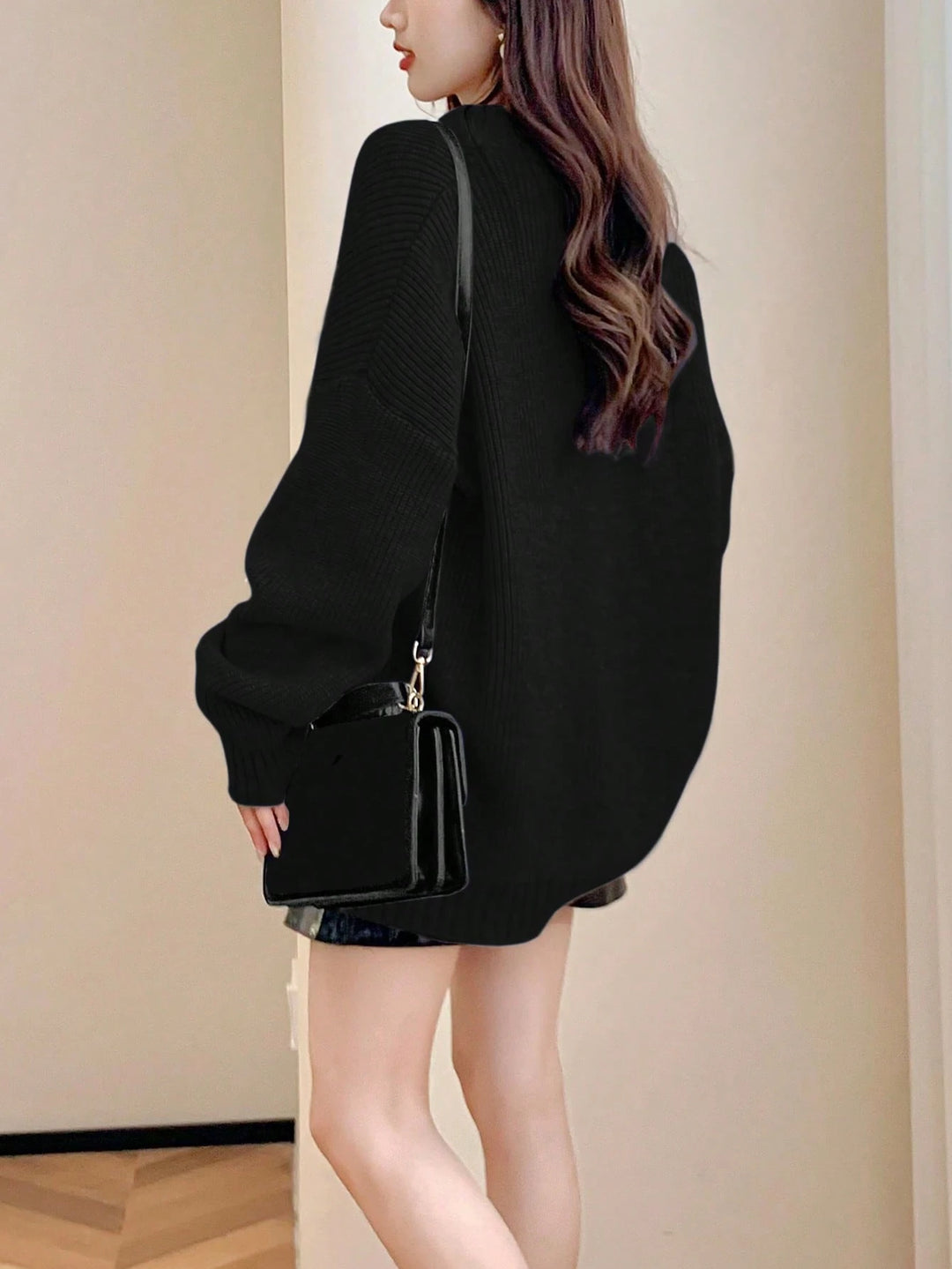 Cardigan SHEIN, negru