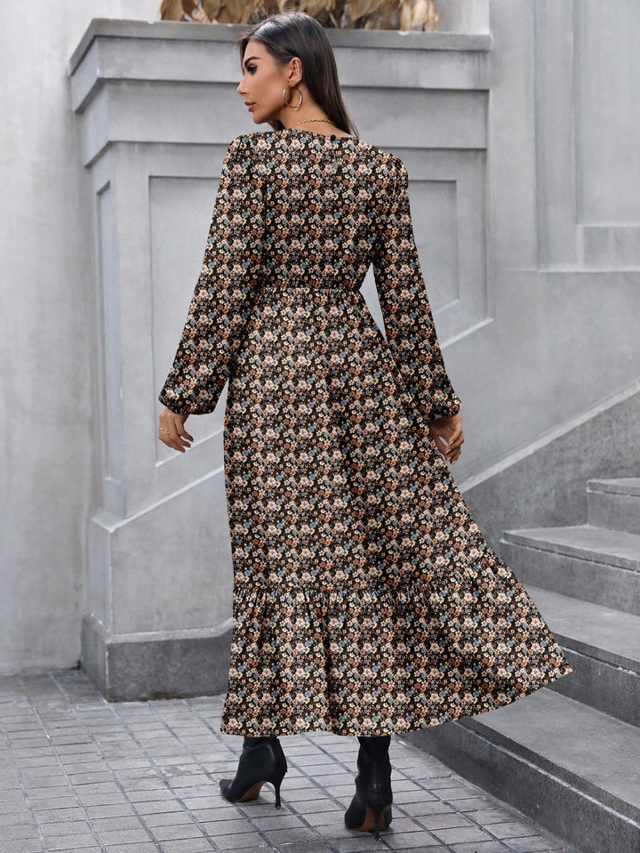 Rochie maxi Shein, mix culori