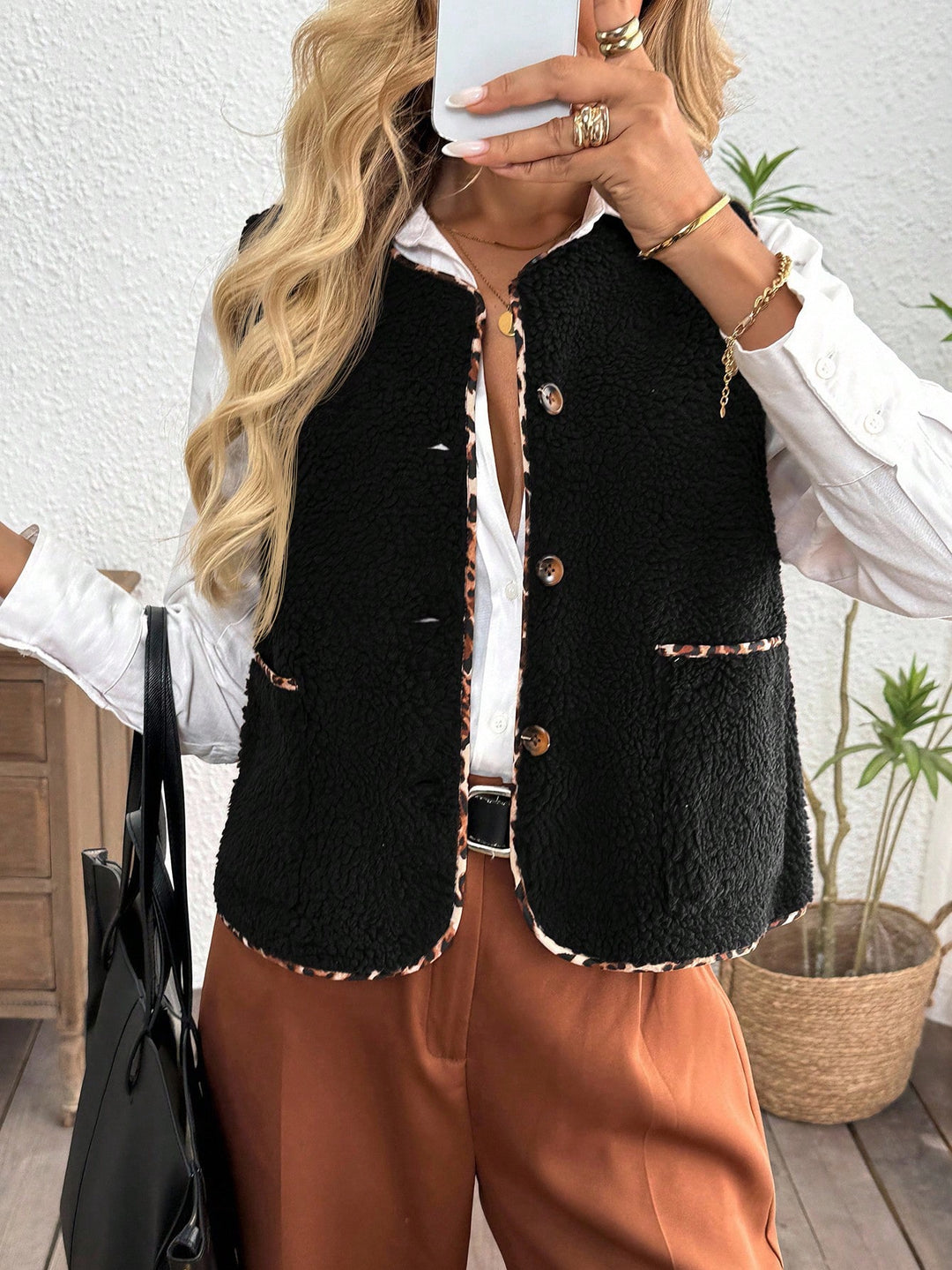 Jachetă SHEIN, negru
