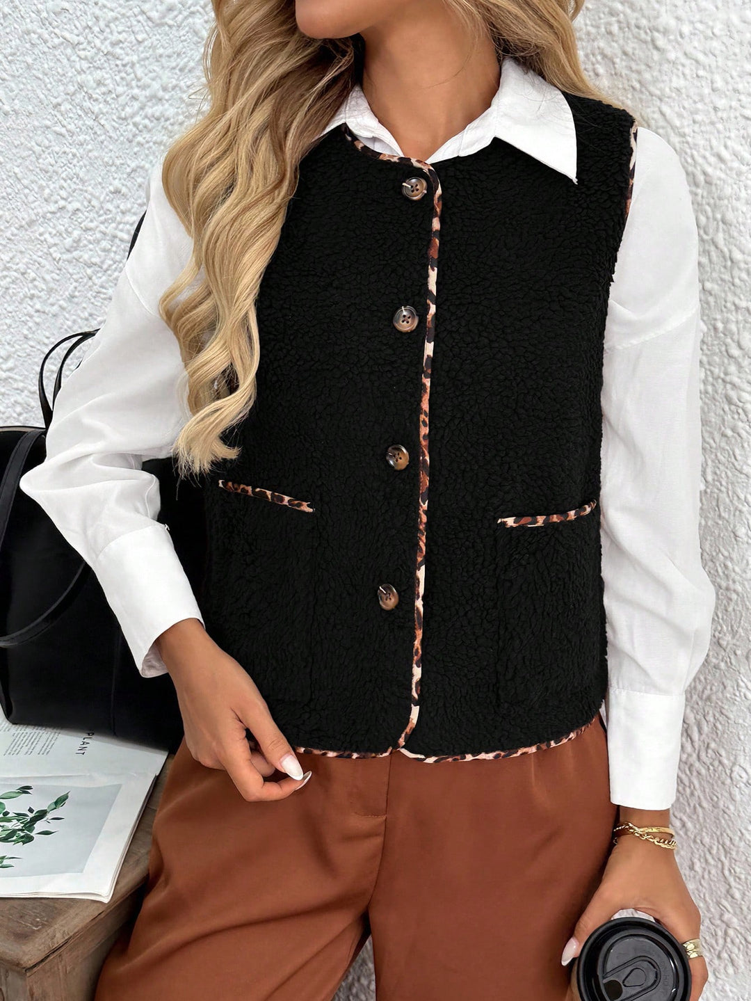 Jachetă SHEIN, negru