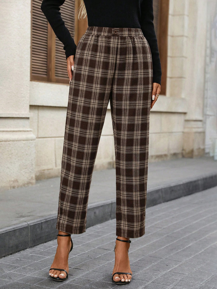 Pantaloni SHEIN, maro