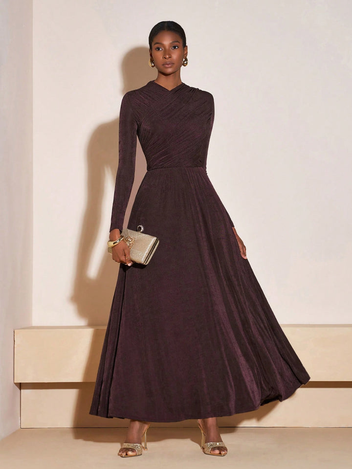 Rochie maxi SHEIN, maro