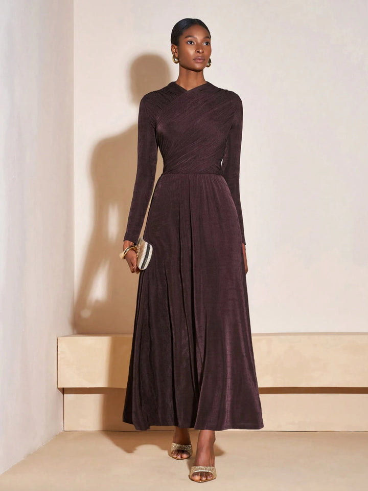 Rochie maxi SHEIN, maro