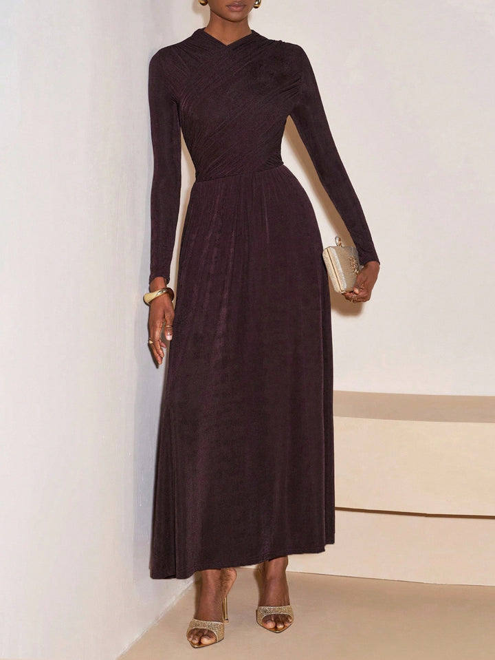 Rochie maxi SHEIN, maro