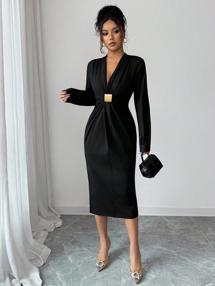 Rochie midi SHEIN, negru