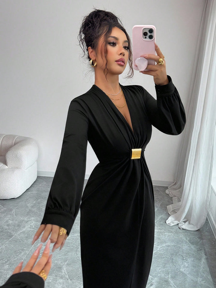 Rochie midi SHEIN, negru