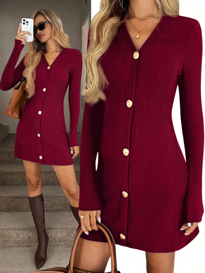Rochie scurtă SHEIN, vișiniu