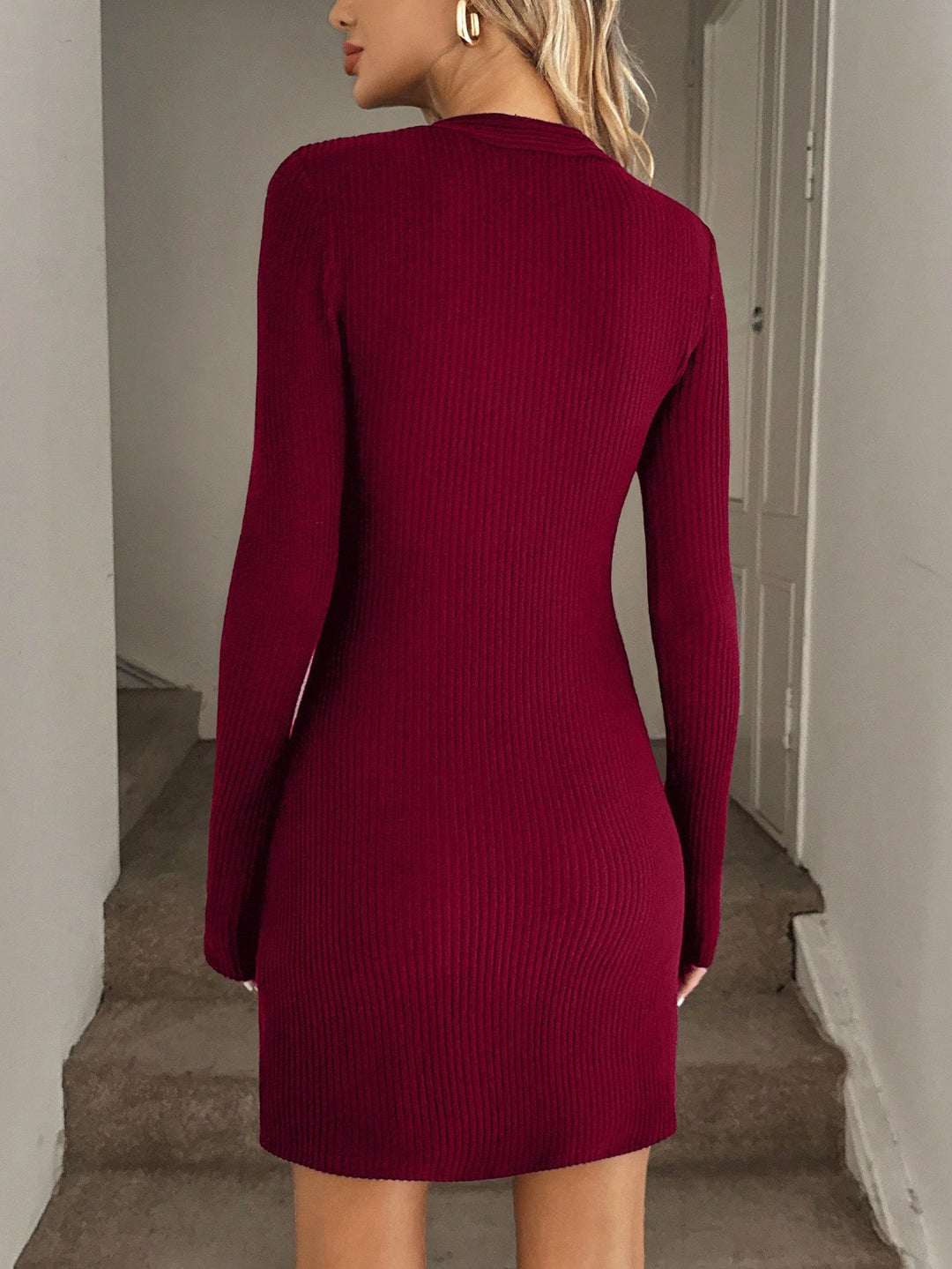 Rochie scurtă SHEIN, vișiniu