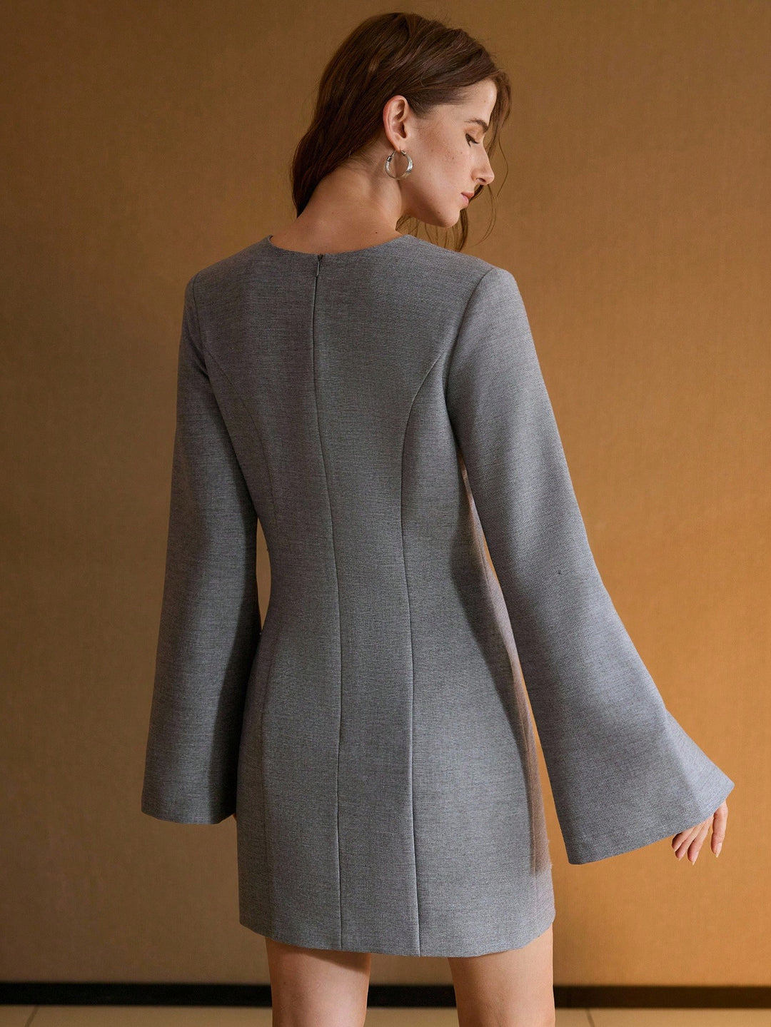 Rochie scurtă SHEIN, gri