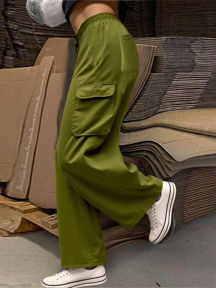 Pantaloni SHEIN, kaki