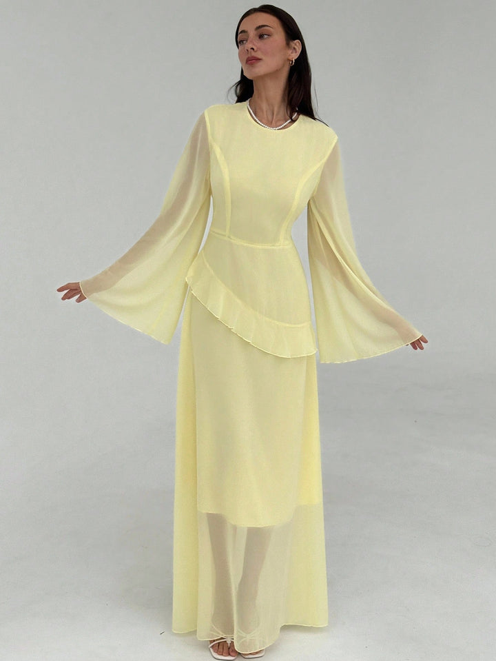 Rochie maxi SHEIN, galben