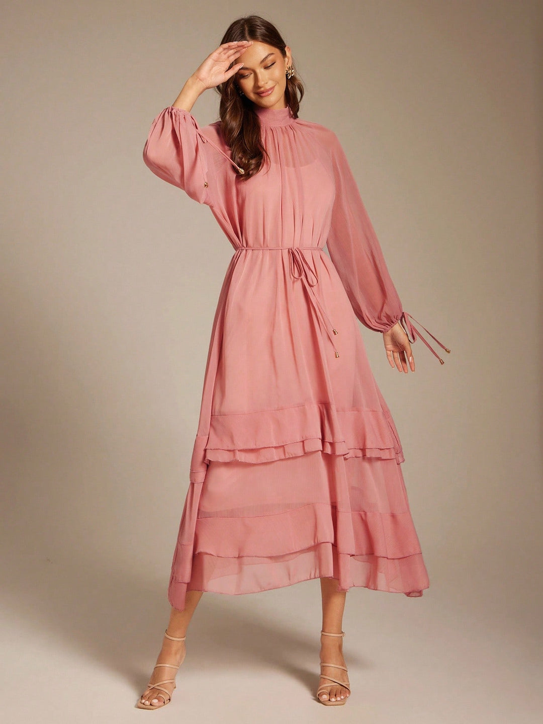 Rochie maxi SHEIN, roz