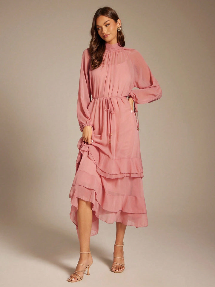 Rochie maxi SHEIN, roz