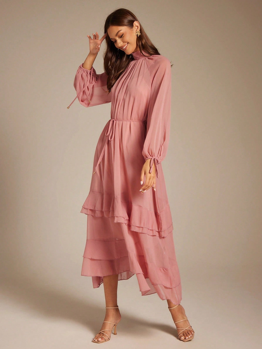 Rochie maxi SHEIN, roz