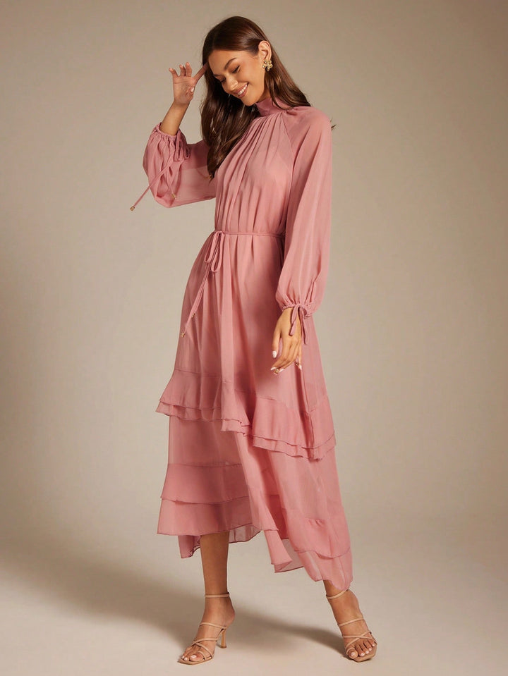 Rochie maxi SHEIN, roz