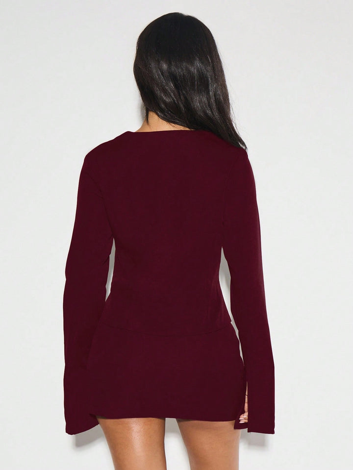 Top SHEIN, vișiniu