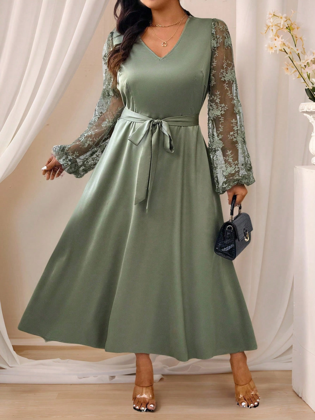 Rochie SHEIN, verde