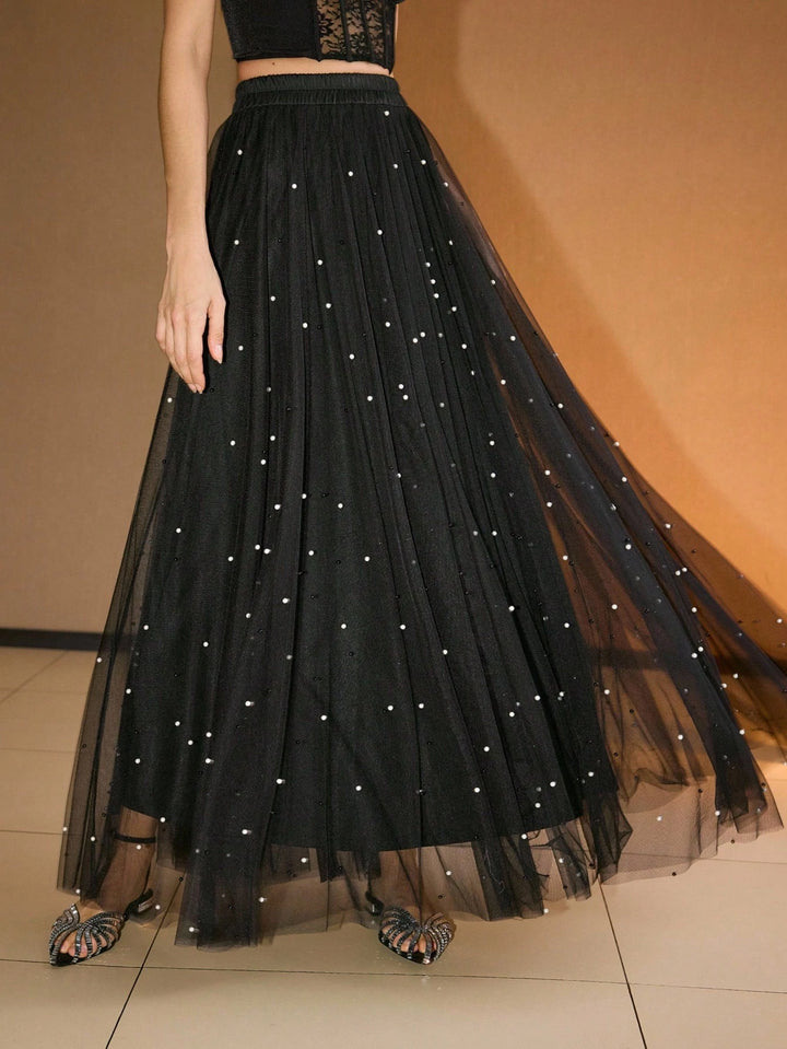 SHEIN maxi szoknya, fekete