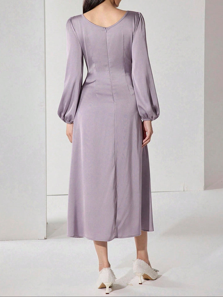 Shein midi ruha, lila