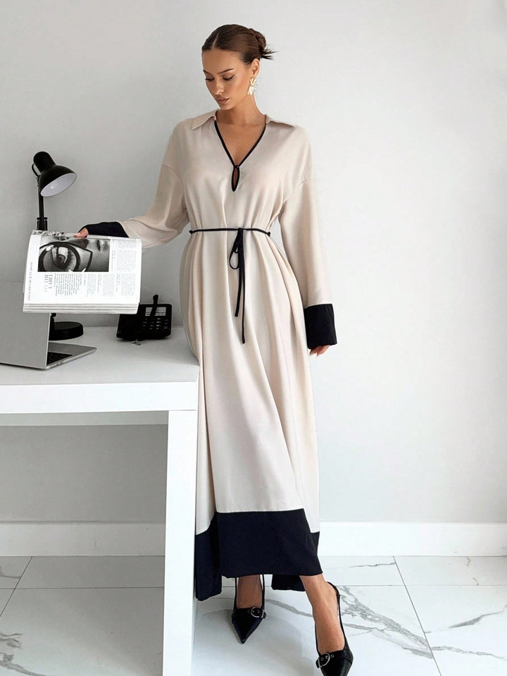 Rochie maxi SHEIN, bej