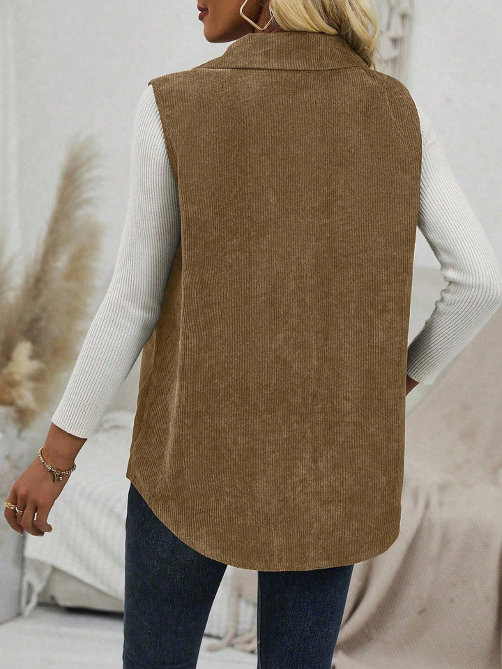 Vestă SHEIN, maro