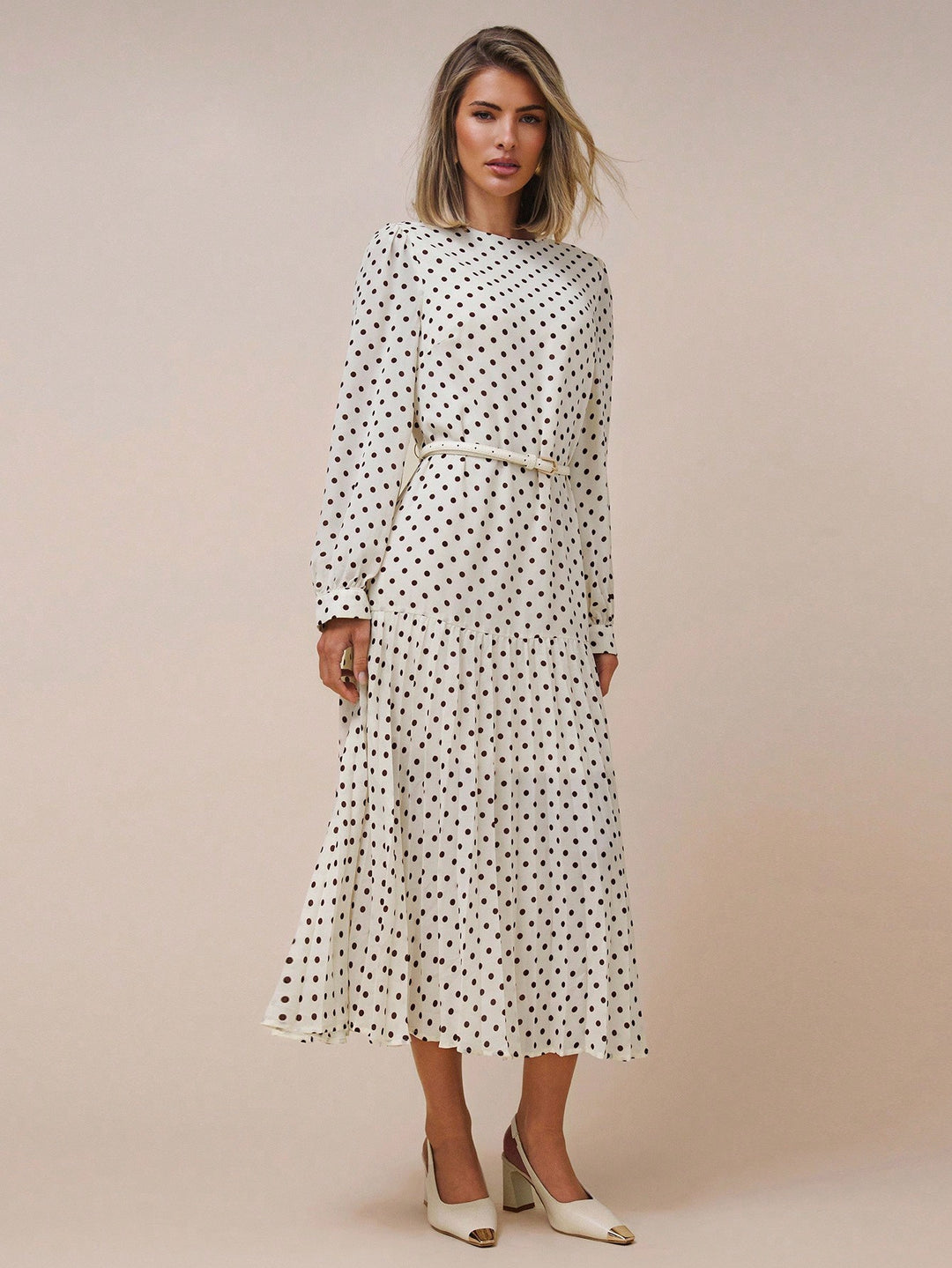 Rochie maxi SHEIN, bej