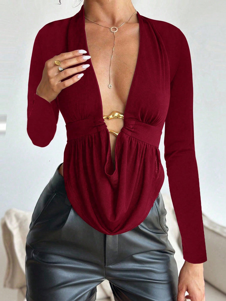 Tricou SHEIN, vișiniu