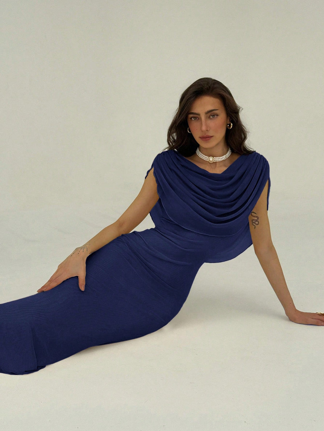 Rochie maxi SHEIN, albastru