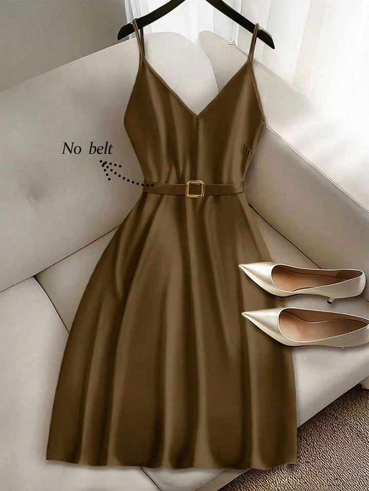 Rochie scurtă SHEIN, maro