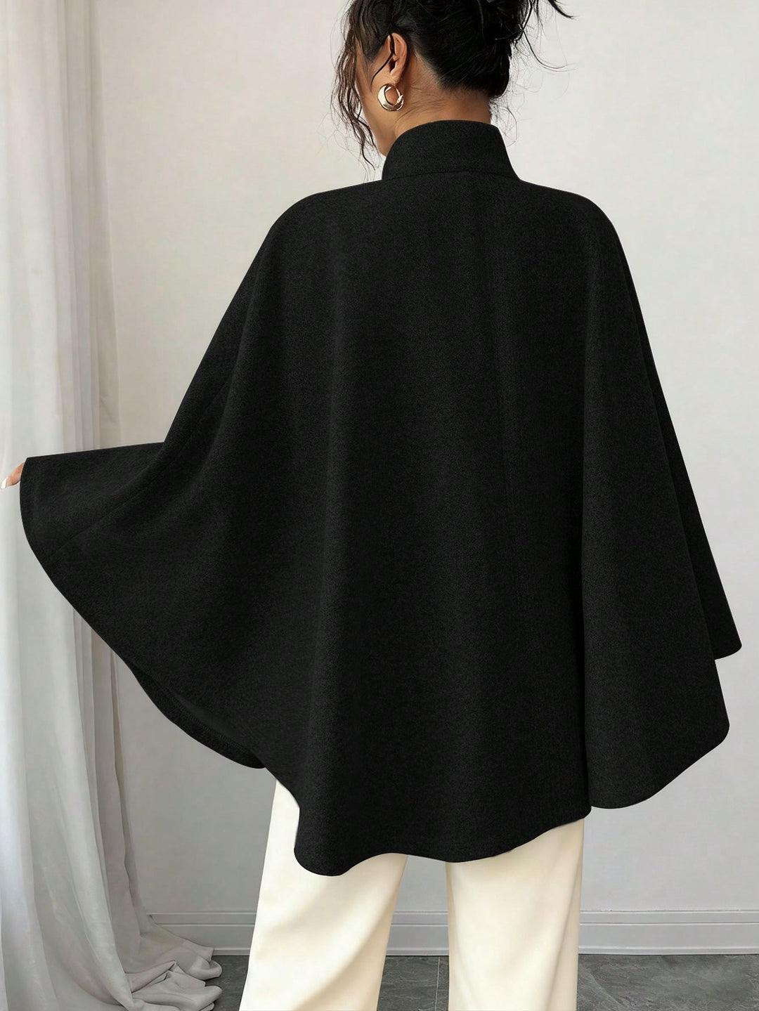Poncho SHEIN, negru