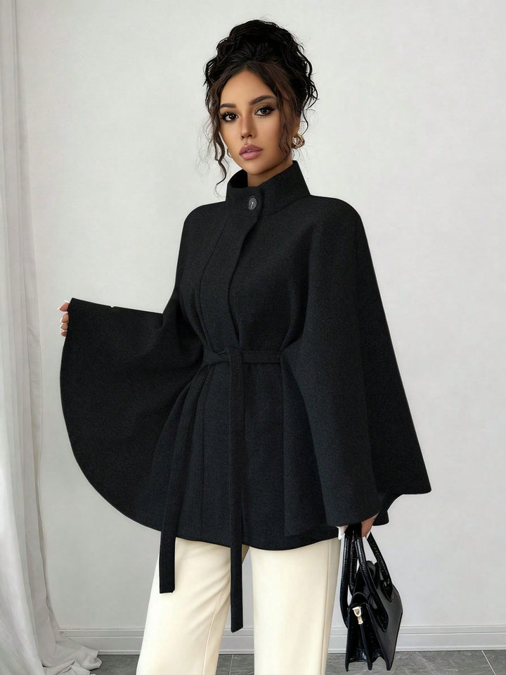 Poncho SHEIN, negru