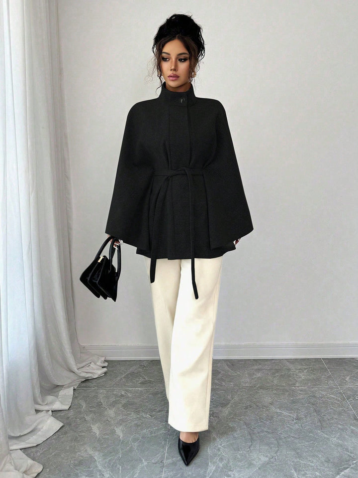 Poncho SHEIN, negru