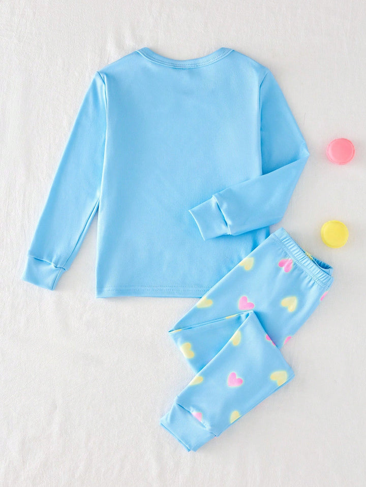 Compleu pijamale SHEIN, albastru
