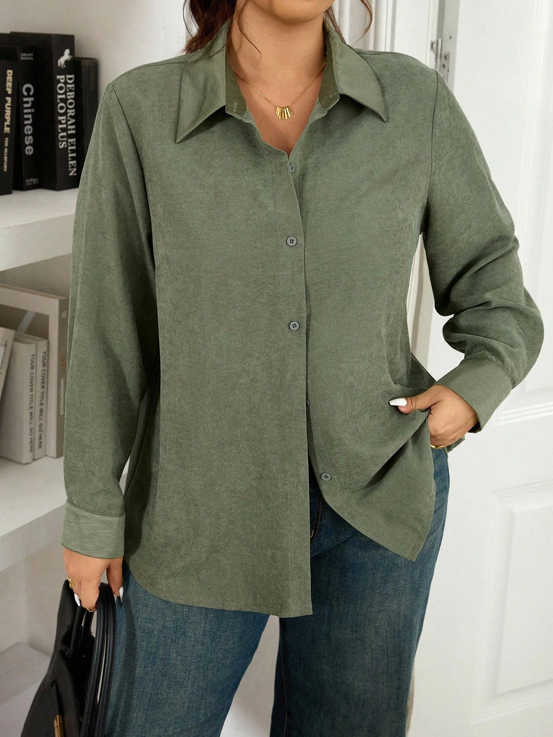 Shein Curve+ ing, zöld