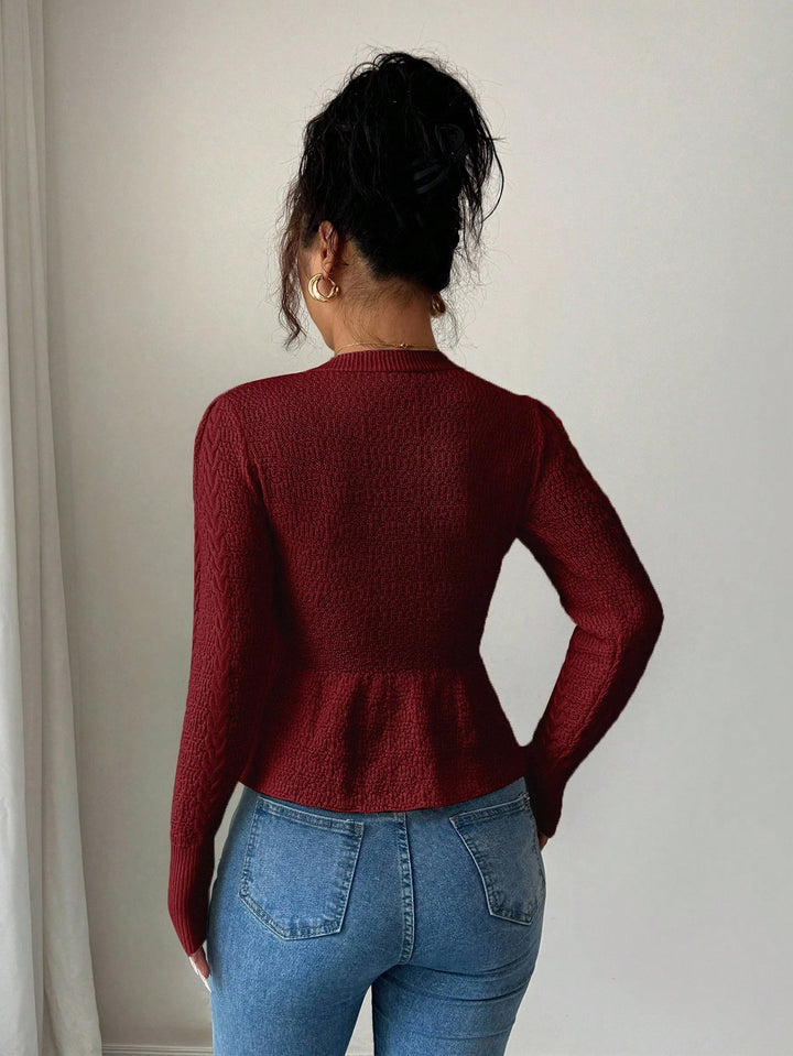 Cardigan SHEIN, cărămiziu