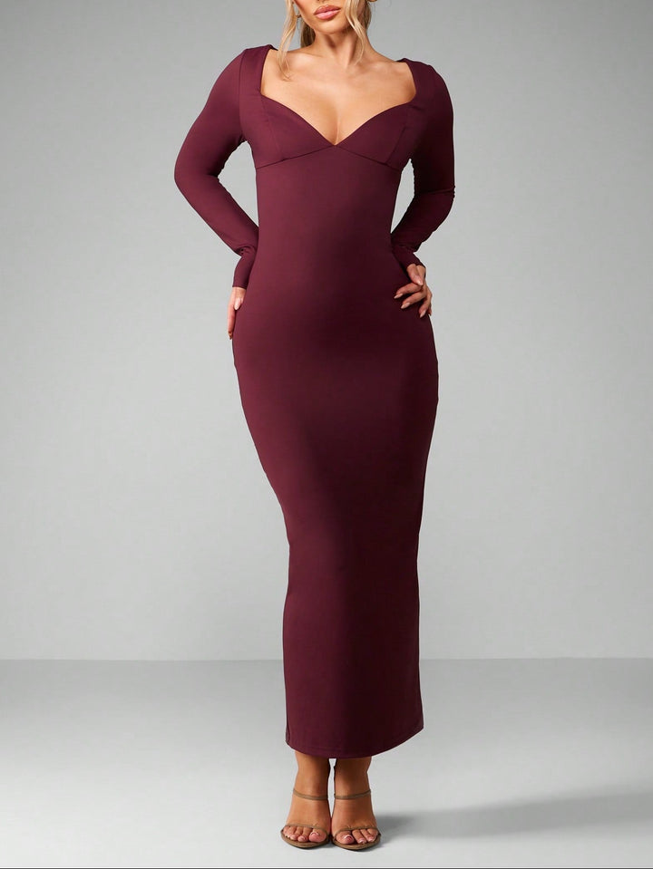 Rochie maxi SHEIN, vișiniu